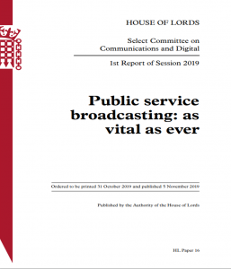 House of lords report