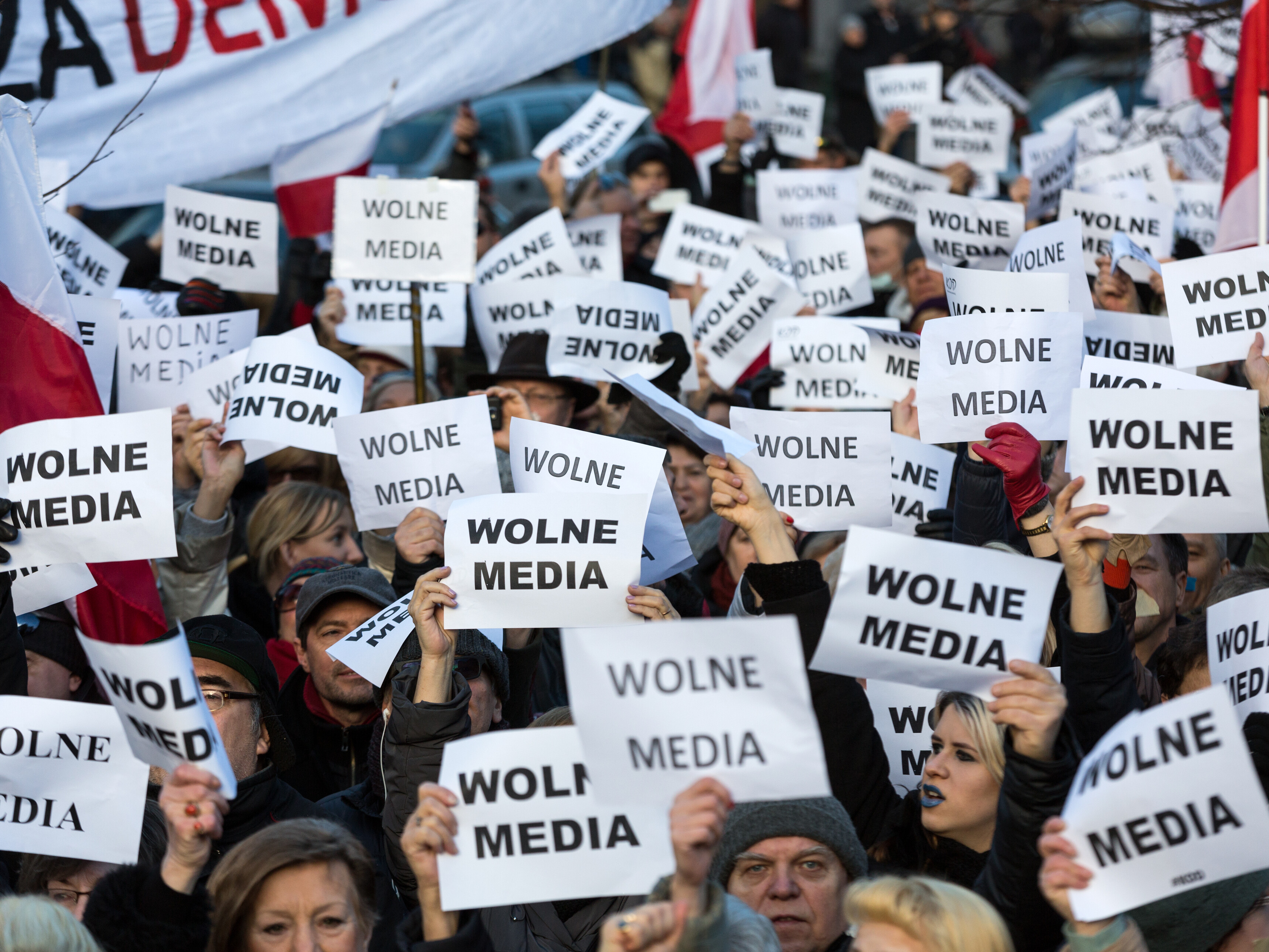 Poland press freedom protest 2016
