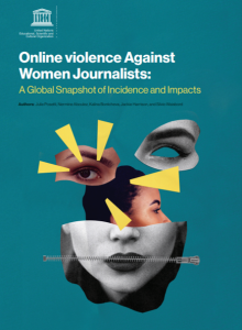 Online violence Against Women Journalists. Report cover.