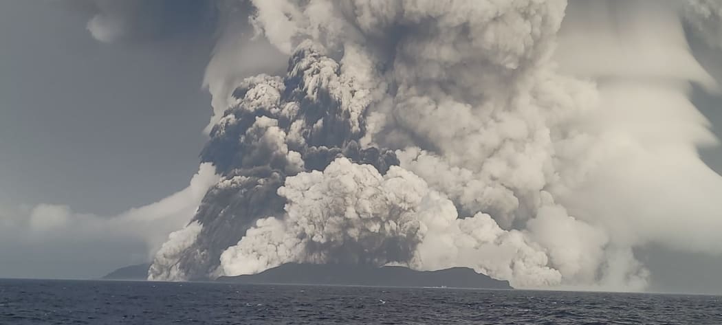 Photo of the volcano taken from sea level