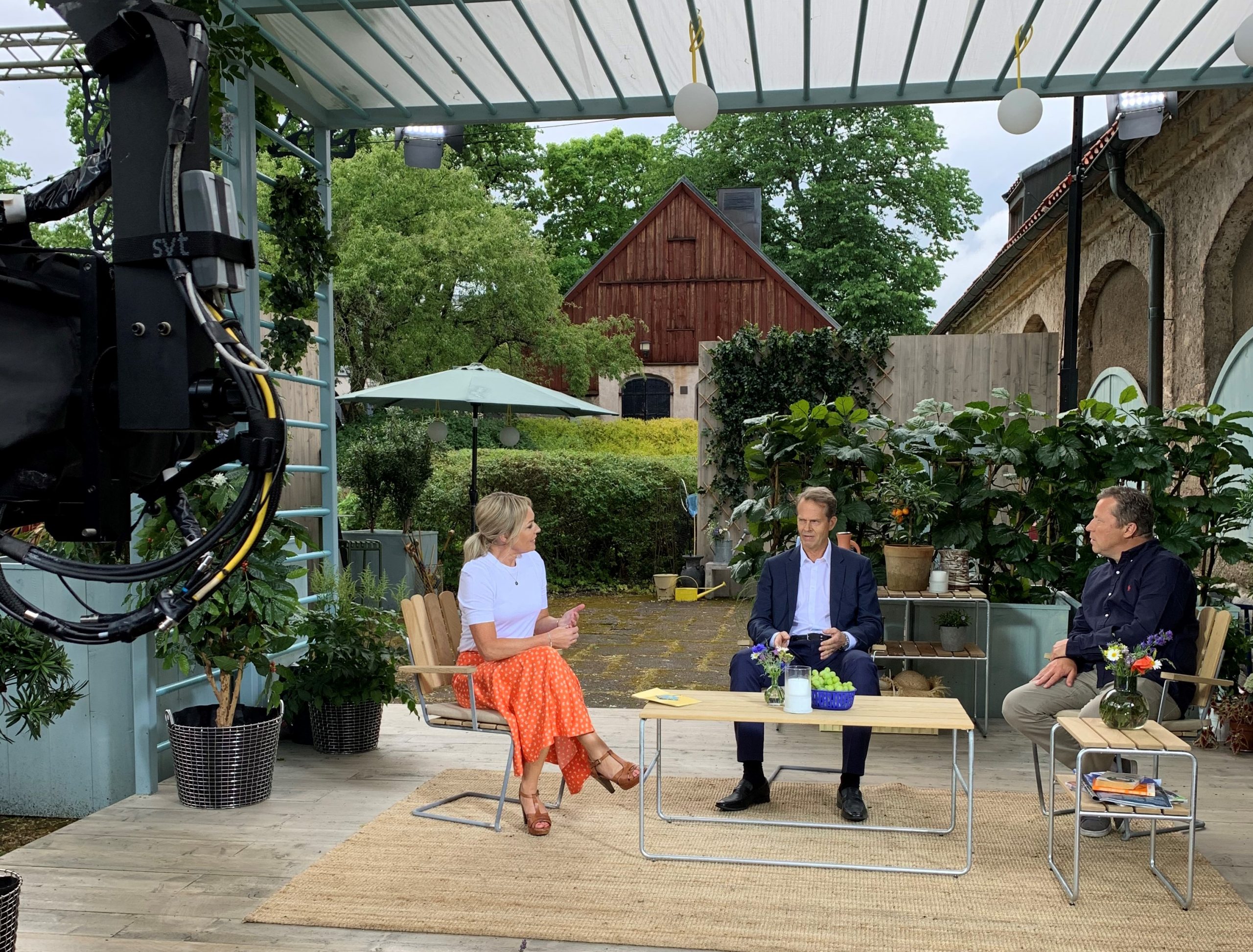 A studio production, a summer show with different sport stars. The programme was anchored by Yvette Hermundstad. Credit: SVT Sport.