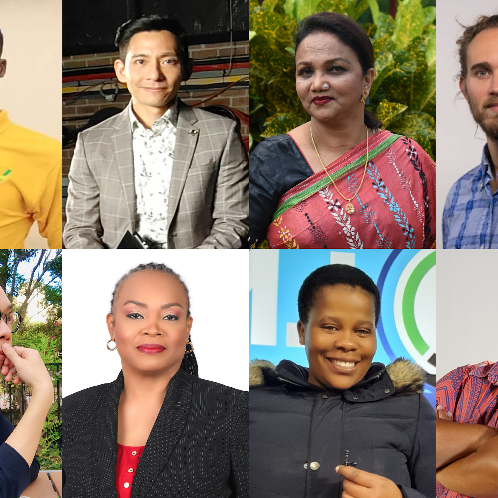 Headshots of the successful recipients of this year's Global Grants.