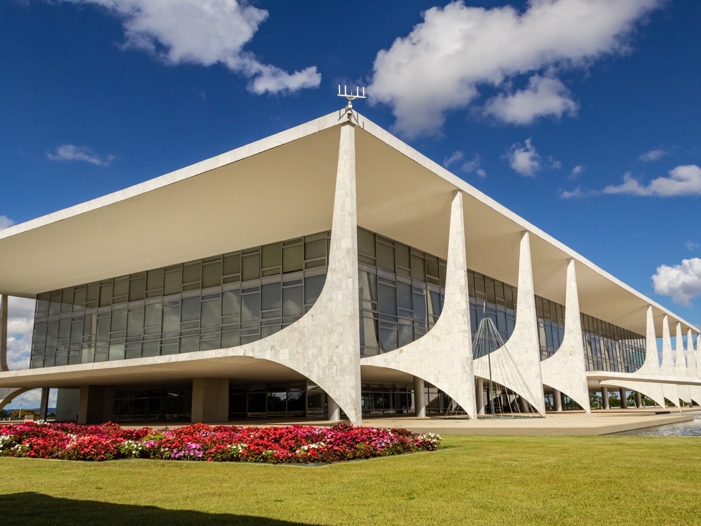 The Planalto Palace in Brasília - Brazil. This is where the Office of the President of the Republic is located.