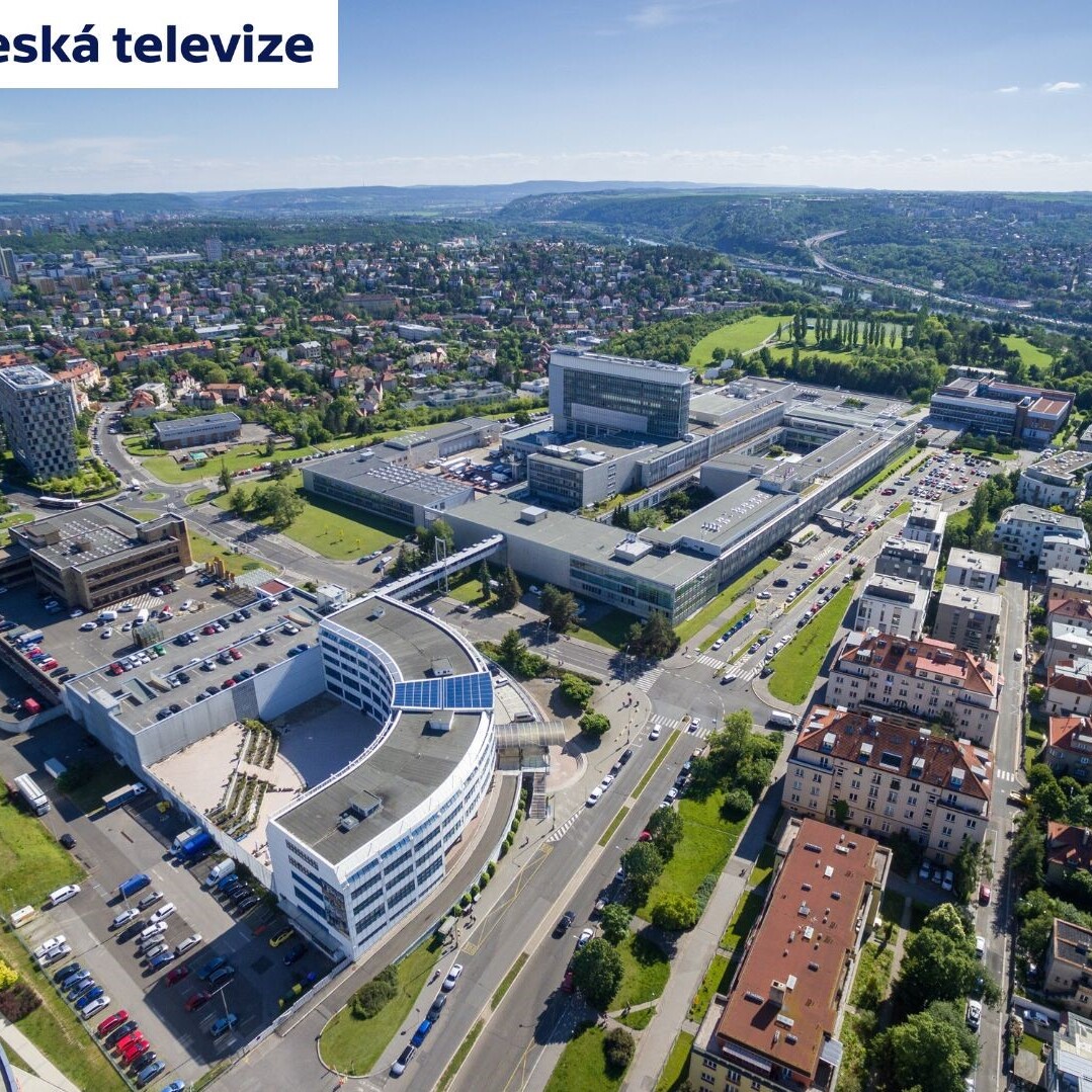 Aerial view of Česká televize.